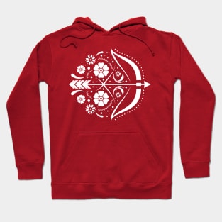 Floral Folk Style Archery Hoodie